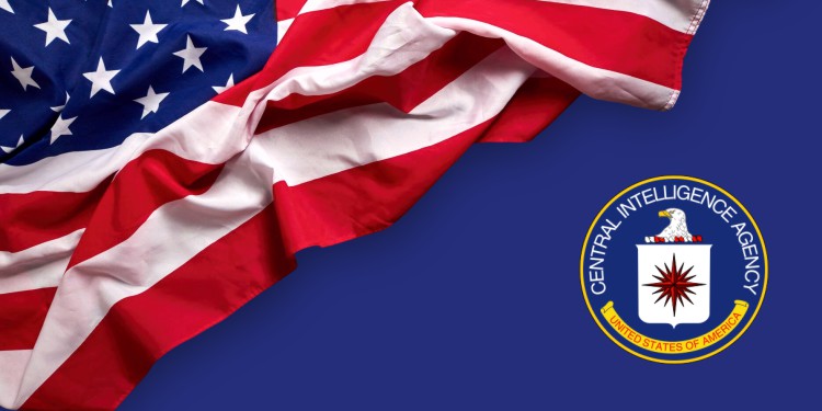 Operações CIA Bandeira Americana e Logo CIA